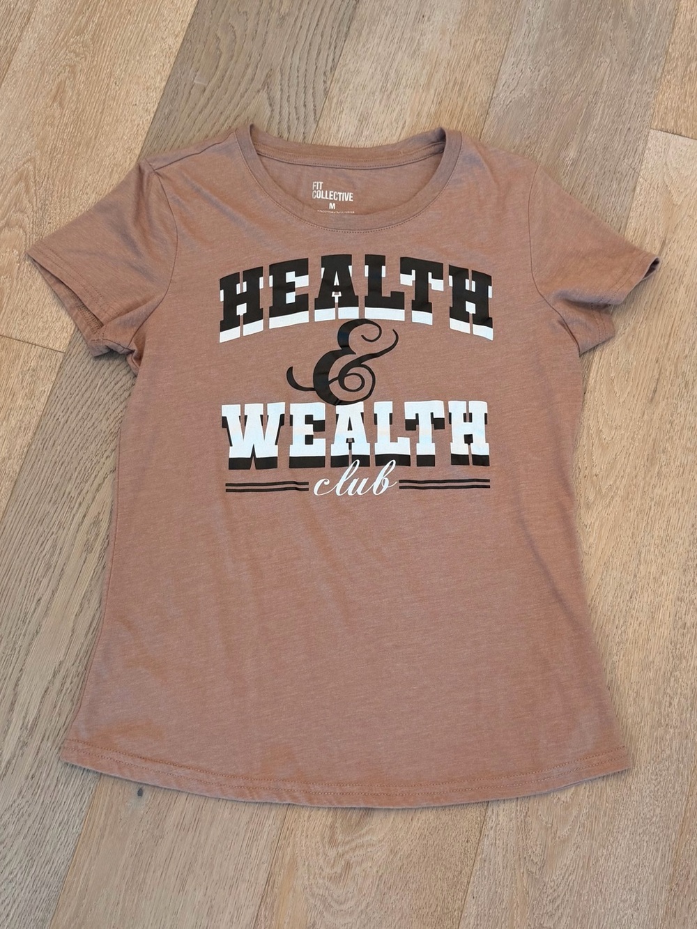 Fit Collective Health & Wealth Club Graphic Short Sleeve Tee